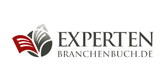 Logo featuring an open book icon in red and gray beside the word EXPERIENT.